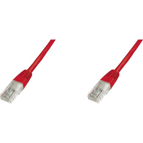 Câble UTP CAT 5 U/UTP - [1x RJ45 mâle - 1x RJ45 mâle] - DK-1511-005/R - 0.50 m - rouge R49891