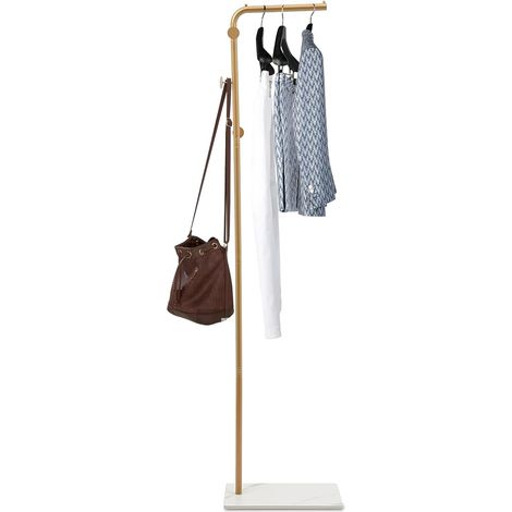 Freistehender Garderobenständer, Metallgarderobe mit 9 Schaumstoffpolstern, Gesamtlast ca. 35 kg, für Wohnzimmer, Büro (1/5)