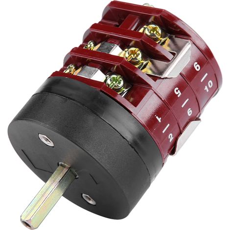 Commutateur inverseur moteur démonte-pneus pédale plateau tournant 220V/380V 32A ABS neuf rechange entraxe 1.4 pouce (1/5)