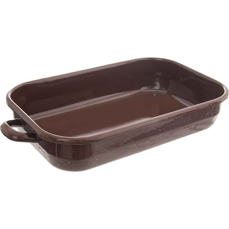 Vierkantpfanne 26x18,5x6cm emailliert schwarz (1/5)