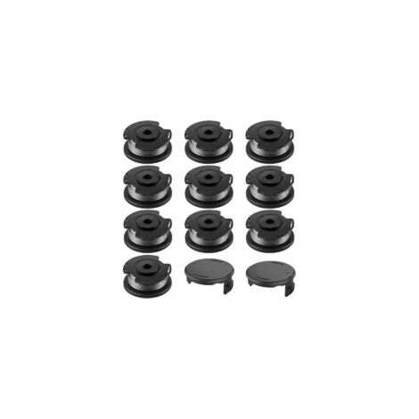 Bobine pour BOSCH, 10+2 bobines de rechange en nylon F016800569/F016800385, bobine pour Bosch EasyGrassCut, compatible avec 23SL/26S (diamètre 1,65 mm, longueur 4,9 m). (1/4)