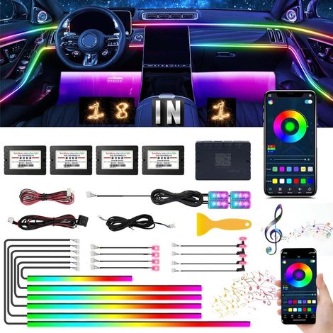 Auto LED Innenbeleuchtung 6M RGB App-Steuerung mit Musikfunktion (1/5)