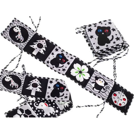Educational booklet sensory crib cover ladybug (1/4)