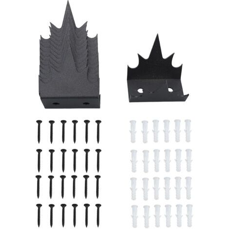 QORVA-Pointes de clture de sécurité en fer, 12 pièces, Anti-intrusion, deux couches de revêtement antirouille, pointes de clture Anti-vol pour la maison (1/5)
