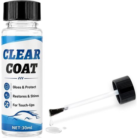 Vernis Transparent Voiture, Retouche Peinture, Haute Brillance, 30 ml (1/5)
