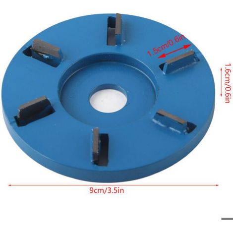 Disque Sculpture Bois - Acier Allié Tungstène - 6 Dents - Diamètre 90 mm - Pour Meuleuse D'Angle - 1 Pièce (1/4)