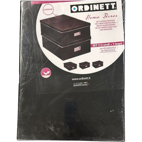 ORDINETT - SET 3 HOME BOX ( 2 SMALL+1LARGE) 42.5X32X15.6
