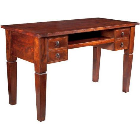 Bureau 130x60 Acacia laqué Nougat OXFORD 506 (1/4)