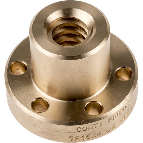 Bague écrou à embase RS PRO, axe de 16mm ( Prix pour 1 ) (1/2)