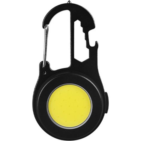 Mini lampe porte-clés USB multifonctionnelle portable, porte-clés Lampe de travail portable, rechargeable et étanche, éclairage de secours étanche Gadget pour le terrain (1/5)
