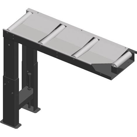 metallkraft Verbindungsrollenbahn 1000 x 290 mm Zufuhrseite