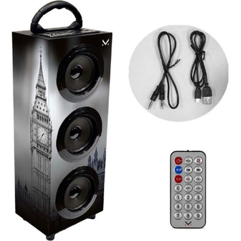 New Majestic TS 100BT SISTEMA AUDIO Nero, Grigio, Rosso, Giallo
