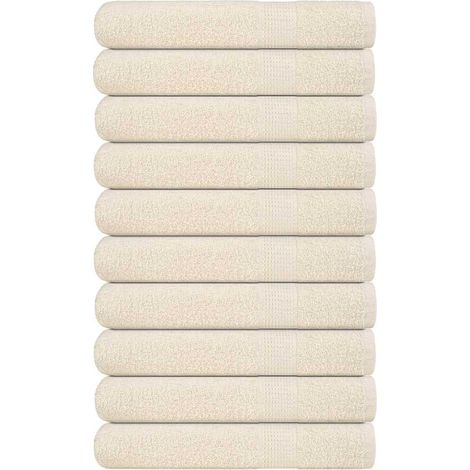 Saunatücher FROGN 10 Stk. Creme 80x200 cm 360 g/m² vidaXL