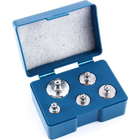 5-teiliges/6-teiliges/7-teiliges Kalibriergewichtsset für Schmuck, 105 g, 205 g, Gesamtgewicht 500 g (1/5)