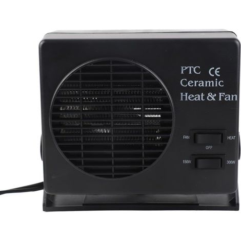 1 Chauffage De Voiture, 300 W, Céramique, Dégivreur Pare-Brise, 12 V, Pour Hiver Et Été (1/3)