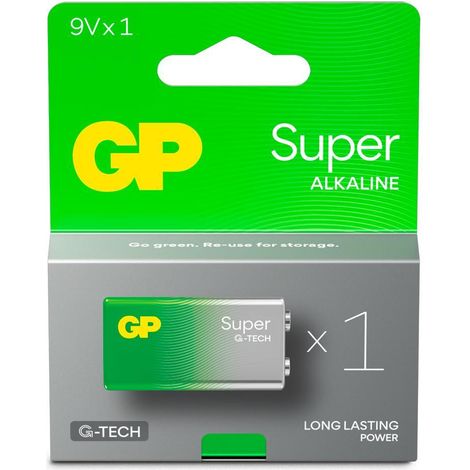GP pila lr61-9v lr09 super alcalina , GP Super Alkaline 9V.
GP Super Alkaline es el mejor para la creciente demanda de energía de los dispositivos cotidianos. Ofrece una excelente