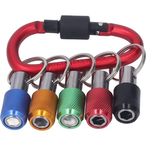 Porte-embout Tige Hexagonale 1/4 Pouces Jeu Supports Métal Changement Rapide 5 Douilles Couleur (1/5)