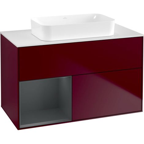 Villeroy & Boch F651HGHB Meuble sous-lavabo Finion F65 (1/2)