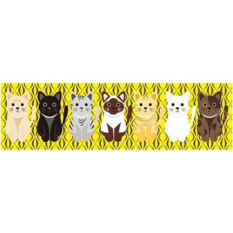 Tapis de Cuisine Antidérapant Tapis de Bain Absorbant Tapis de Devant Evier Décoratif Flannel Carpette Lavable pour Salon Chambre Salle de Bain Jaune 50 180cm