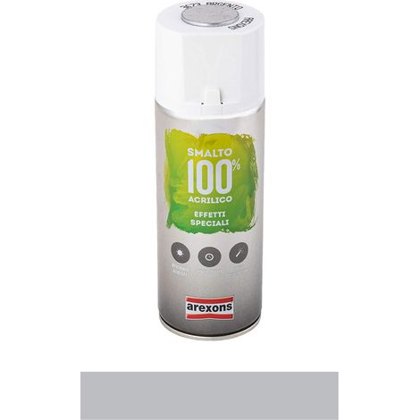 Smalto Spray effetto Metallizzato Argento 100% Acrilico Arexons (1/5)