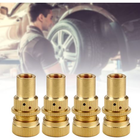 4-teiliges Auto-Reifen-Druckentlüftungsventil-Set aus Aluminiumlegierung, universelles Zubehör (1/5)