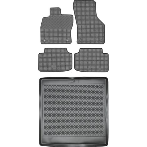 SET di tappetini in gomma per auto e tappetino per bagagliaio per Skoda Octavia III Kombi dal 2013 al 2020 (1/5)
