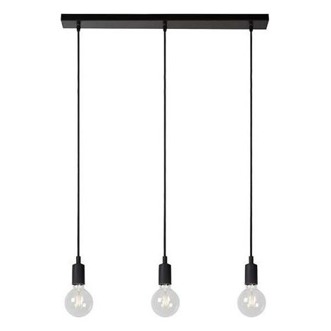 Lustre - Suspension -220V 40W 3 Douille Noir
