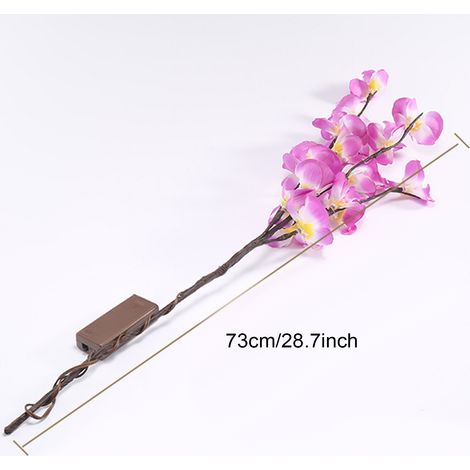 Branche Lumineuse LED Phalaenopsis Décorative pour Intérieur, Fêtes de Noël et Décoration Scénique (1/5)