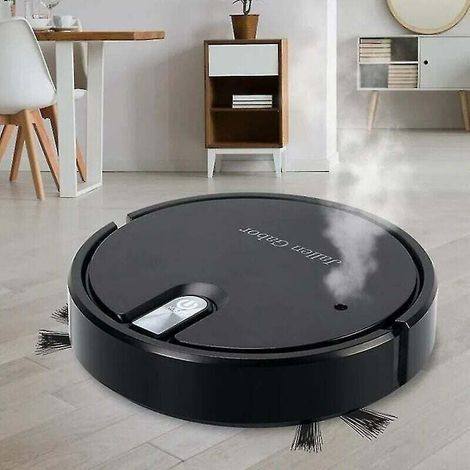 Ikodm – Aspirateur robot sans fil 5 en 1 – Fonction humide et sèche – Nettoyage silencieux pour grandes pièces – Couleur noire (1/4)