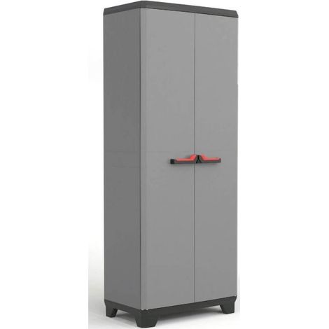 Armario alto 3 baldas Keter 68x39x173H Stilo gris