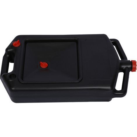 Bidon de vidange d'huile 15 litres – Bac collecteur en plastique – Élimination sans éclaboussures – Bouchon à vis pour vidange propre (1/4)