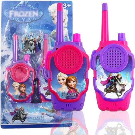 Talkies-walkies pour enfants, lot de 2 talkies-walkies La Reine des Neiges, jeu de communication pour enfants, cadeau pour fille ou garçon-AquaForge (1/5)