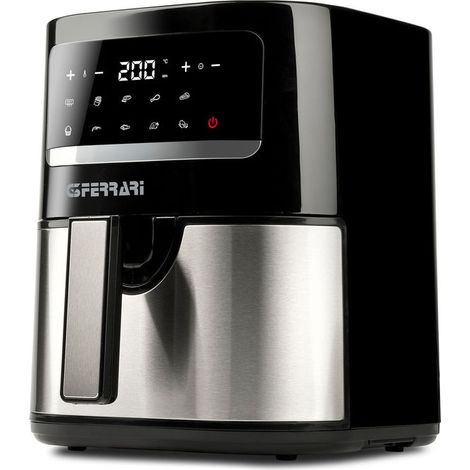 Friteuse à air chaud G3 Ferrari FRIGGISANO 4.5 Single 4.5 L Indépendante 1500 W Noir, Acier inoxydable (1/2)