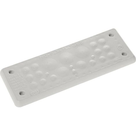 Trelleborg MH-24 F 23-1 LIGHT GREY UL94 V-0 IP65  TPE  Screw Piastra passante TPE Grigio 1 pz. (1/2)