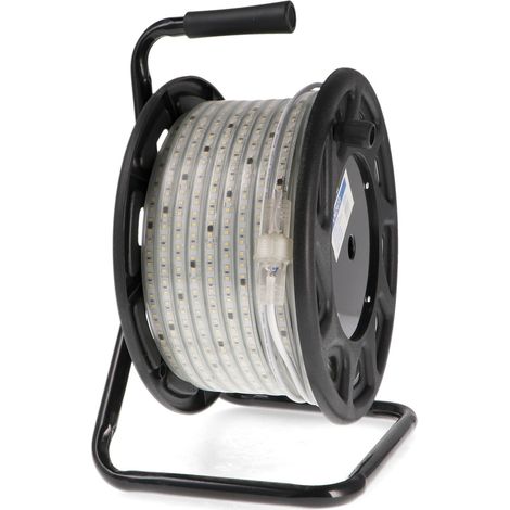IluminaShop - Tira de LED 220V AC SMD2835 12W/m con Bobina 50 Metros IP65 Blanco Neutro 4000K
