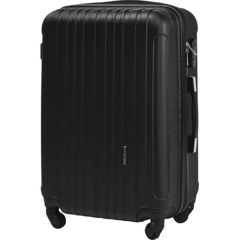 Maleta de viaje mediana extensible Wings Flamingo de 61 cm (24"), color negro.