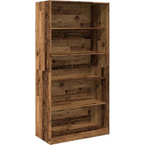 Wardrobe Old Wood 100x50x200 cm Engineered Wood vidaXL