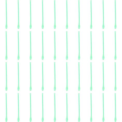 100 cuillères à échantillonner en plastique, pelles de laboratoire, spatules de mélange (vertes)-19.5X1.2cm-Green