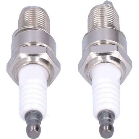 Lot de 2 bougies d'allumage F6RTC Compatibles MTD 95110292 75110292 Alliage aluminium haute résistance Performances optimales (1/5)