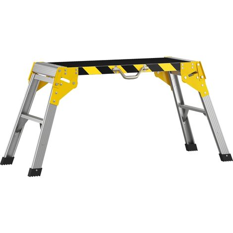 Banco de trabajo plegable de aluminio con asa antideslizante, capacidad de 150 kg, 110 x 32 x 50 cm. (1/5)
