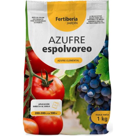 Azufre Espolvoreo Abono CE, Aplicación Directa a la Planta,