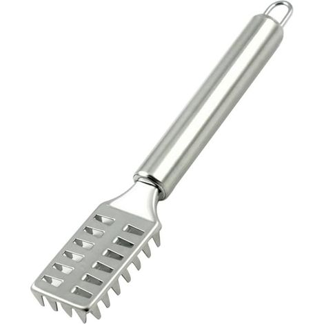 Éplucheur À Poisson - Acier Inoxydable - 20 x 3,5 x 2 cm - Ergonomique Avec Trou De Suspension - 1 Pièce