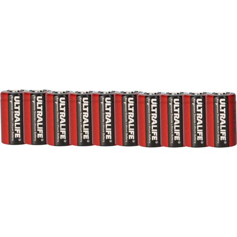 10x Ultralife CR2 Lithium Batterie 3V 0,9Ah – Fotobatterie