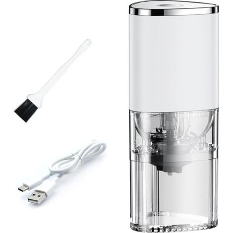 Moulin à café électrique pour grains de café, épices et noix, idéal pour la cuisine, la maison, le bureau et les voyages.-AquaForge