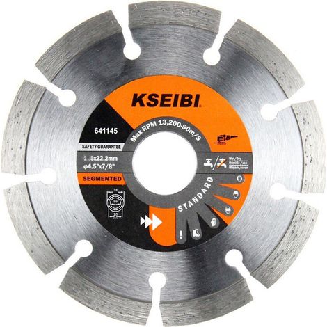 Lames de scie diamantées segmentées pour scies électriques, 2 pièces disques de coupe universels de 125 mm pour la maçonnerie en pierre de béton,OUYLAF (1/4)