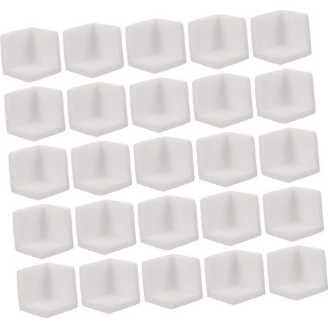 50 protège-coins pour meubles, blanc, pour meubles et tables (1/5)