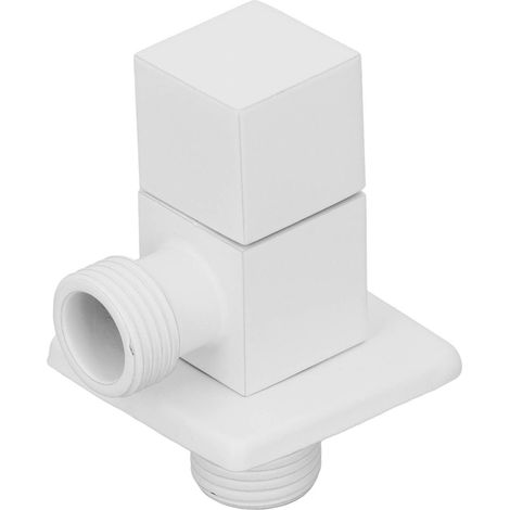 1/2-Zoll-Wasserhahn mit verstärktem Kupfer-Umschaltventil, 1 Zulauf, 2 Ausläufe, Warm- und Kaltwasser, für weiße Häuser (1/5)