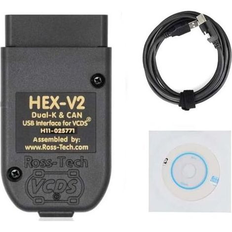 VCDS 24.7 OBD2 mehrsprachiges Diagnosegerätkabel für HEX V2 Wesheu VCDS COM für VAG (Audi/Skoda/Volkswagen) (1/5)
