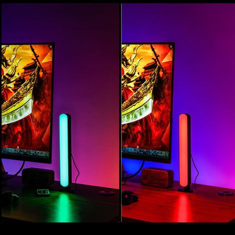Barre Lumineuse Led - 25 5 Cm - Alimentation Usb - Pour Tv Pc Chambre - Noir - 1 Pièce (1/5)