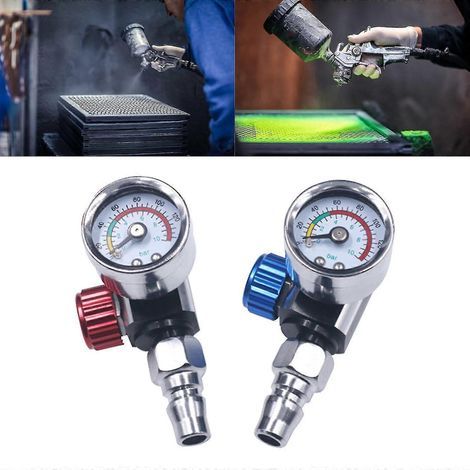 Régulateur de pression d'air pour pistolet à peinture 1/4 - régulateur de pression, facile à utiliser (1/3)